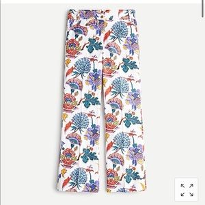 J. Crew kickout crop pants in paisley floral print